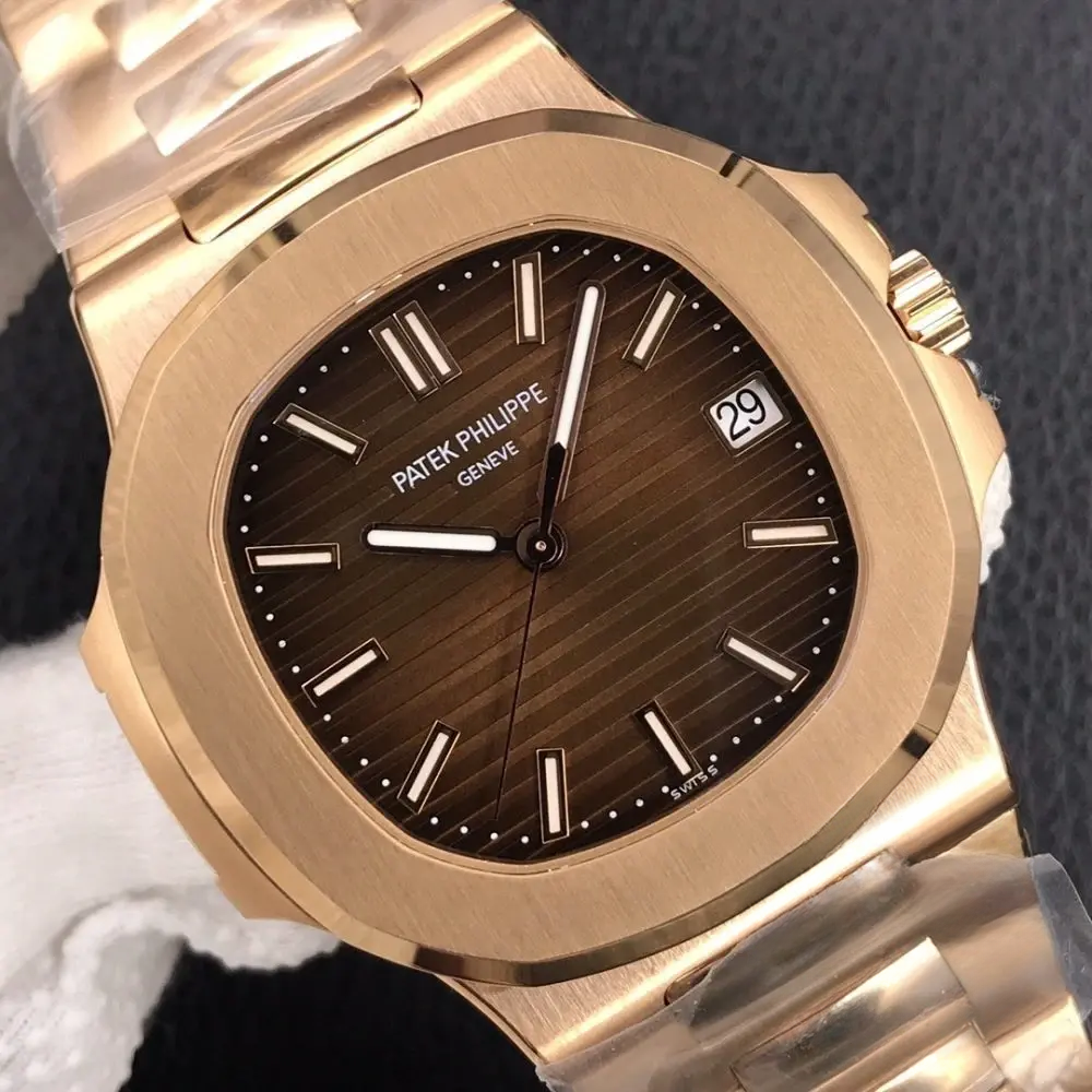 Replica Nautilus 5711/1R-001 Patek Philippe 40 mm, Rose Gold, Brown Dial - Image 5