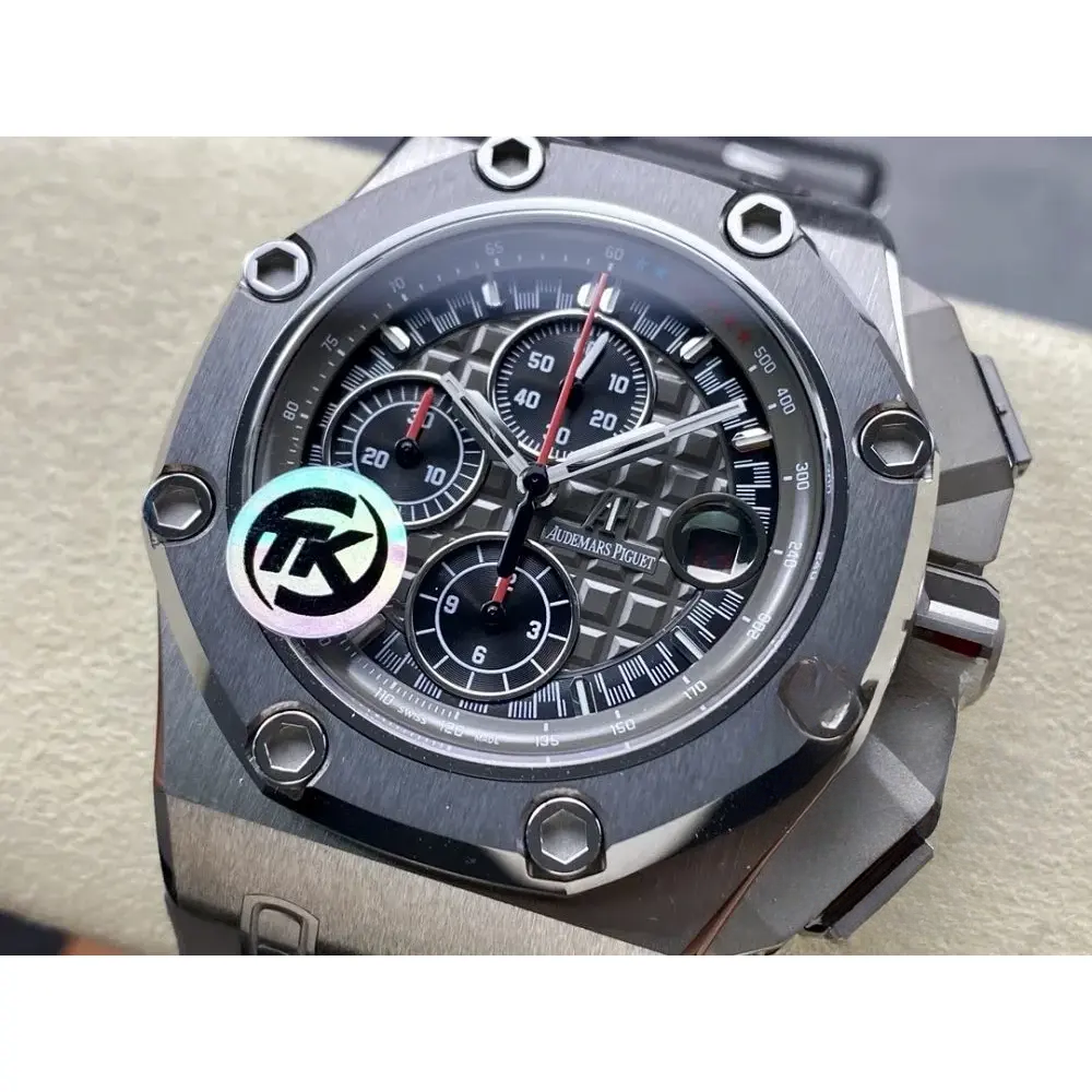 Replica Audemars Piguet Royal Oak Offshore Grey Black Dial 44mm 26568IM.OO.A004CA - Image 3