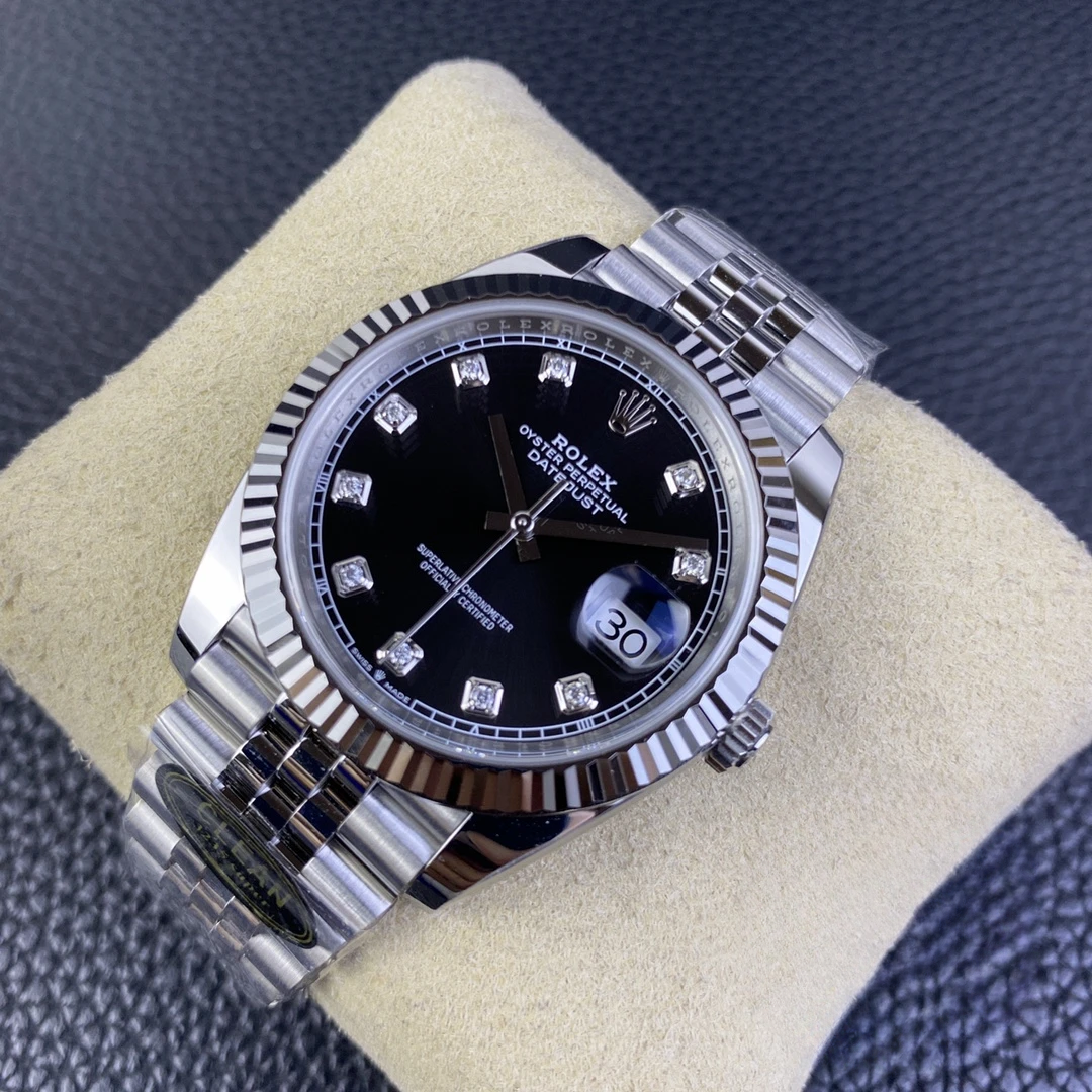 Replica DateJust Black Diamond Dial 41mm 126334 Jubilee - Image 6