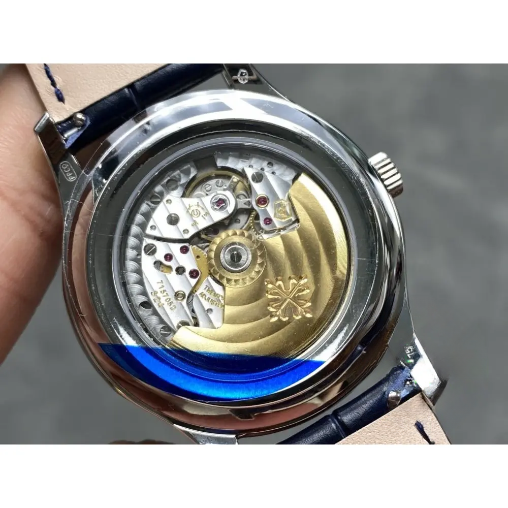 Super Clone Complications 5205G-013 Patek Philippe ANNUAL CALENDAR, MOON PHASES. 40 mm, White gold, Blue Dial - Image 7
