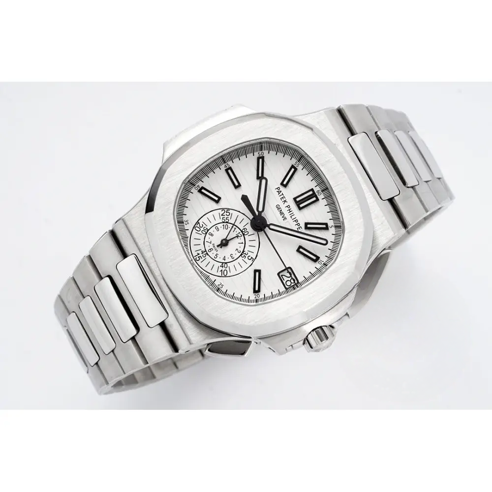 Super Clone Nautilus 5980/1A-001 Patek Philippe Flyback chronograph, Date 40 mm, Stainless Steel - Image 4