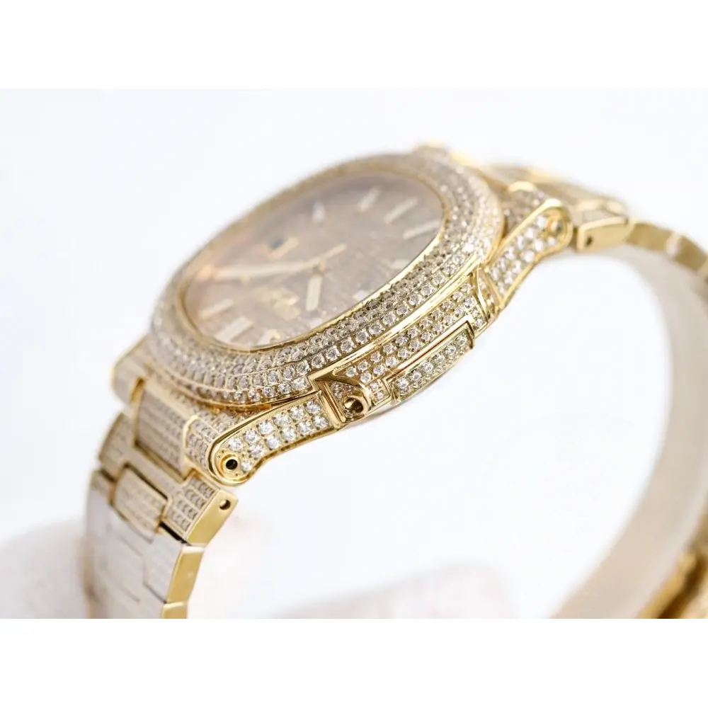 Super Clone Nautilus 5711-1300A-001 Patek Philippe 40 mm, Yellow Diamond Dial - Image 4