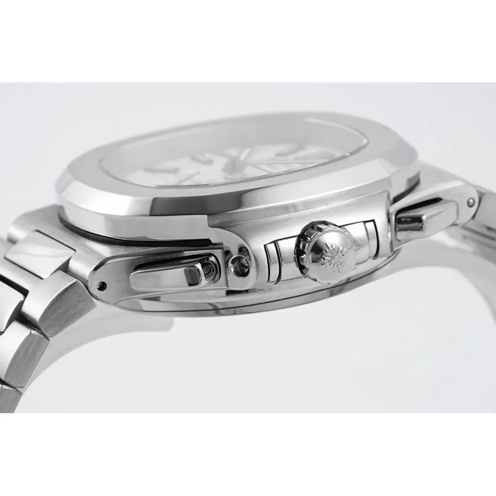 Super Clone Nautilus 5980/1A-001 Patek Philippe Flyback chronograph, Date 40 mm, Stainless Steel - Image 5