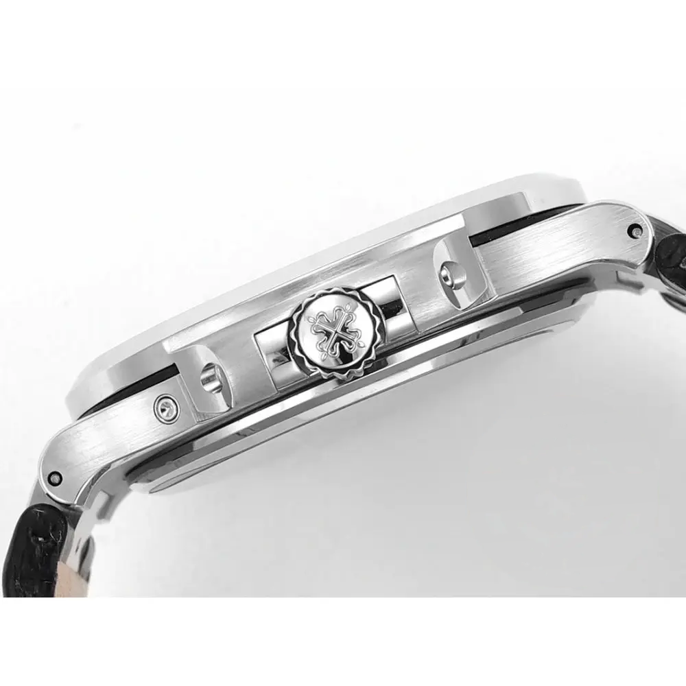 Replica Nautilus 5712G-001 Patek Philippe Moon phases. 40 mm, White gold, Dark Blue Dial - Image 6