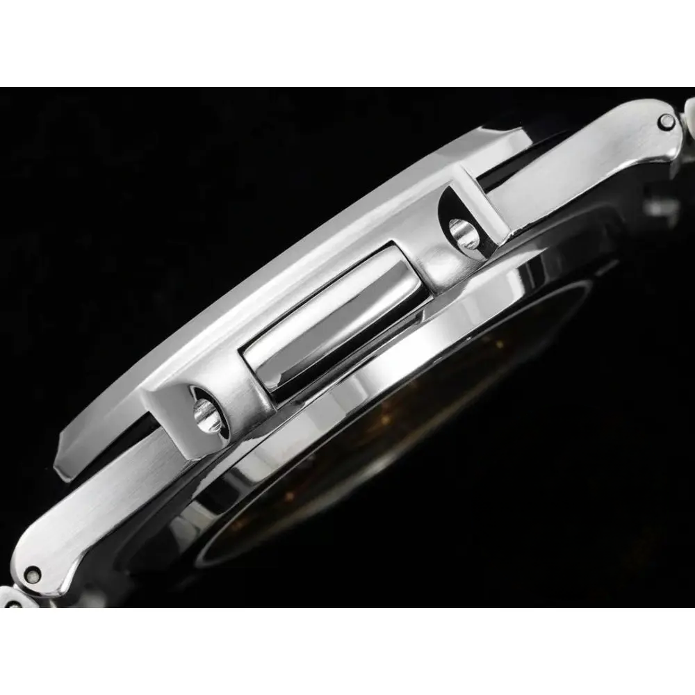 Super Clone Nautilus 5711/1A-018 Patek Philippe 40 mm, Stainless Steel White Dial Iced out - Image 5